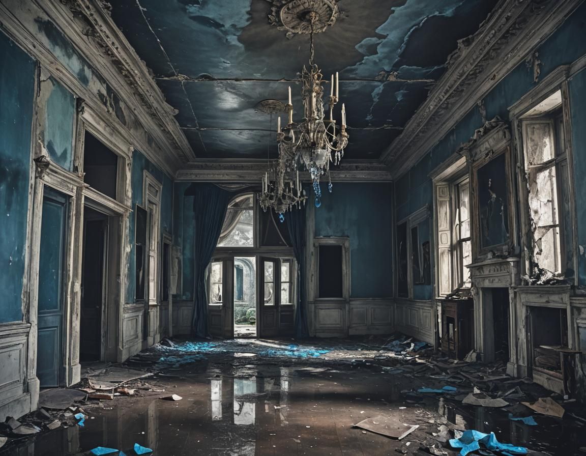Once grand and beautiful now abandoned and sad lay the old mansion