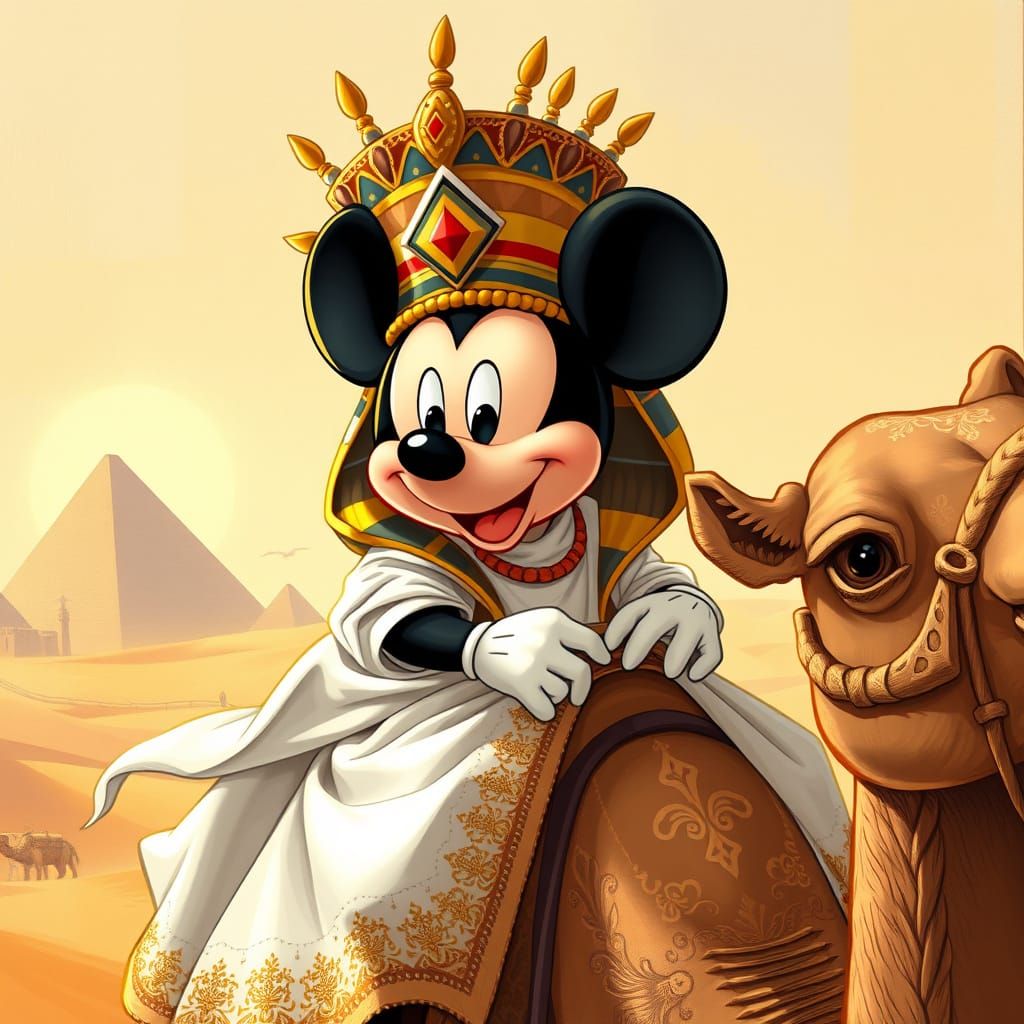Mickey Mouse in Ancient Egyptian Desert Adventure