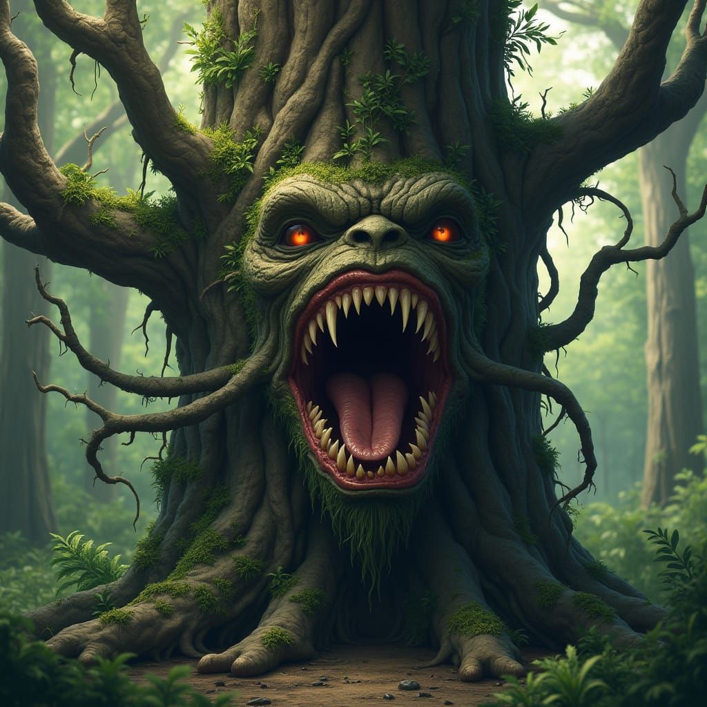 Fantasy Treant in Anime Style