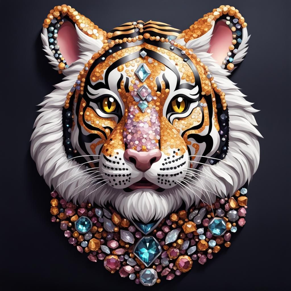 Bejeweled tiger