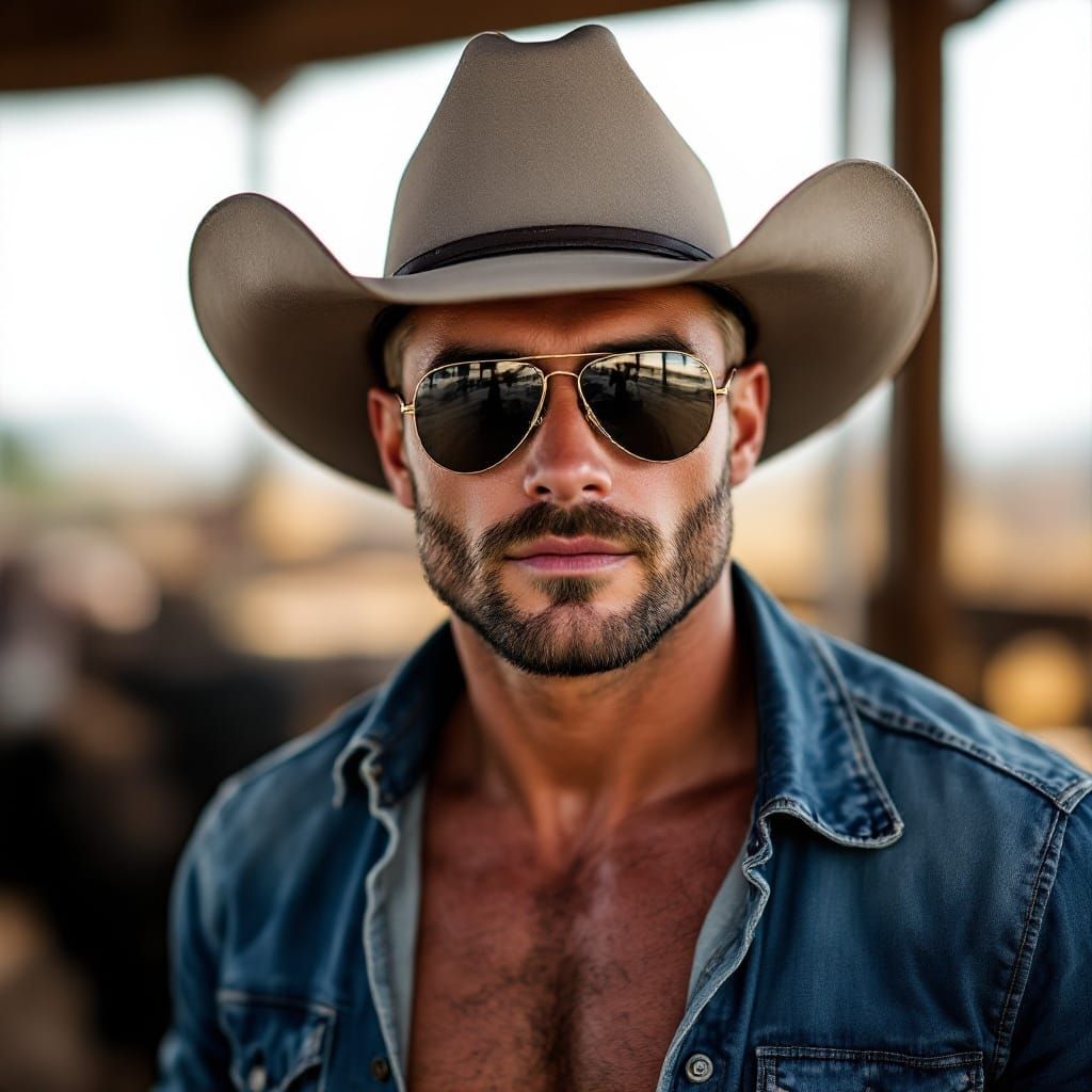 Dashing Cowboy at Rodeo