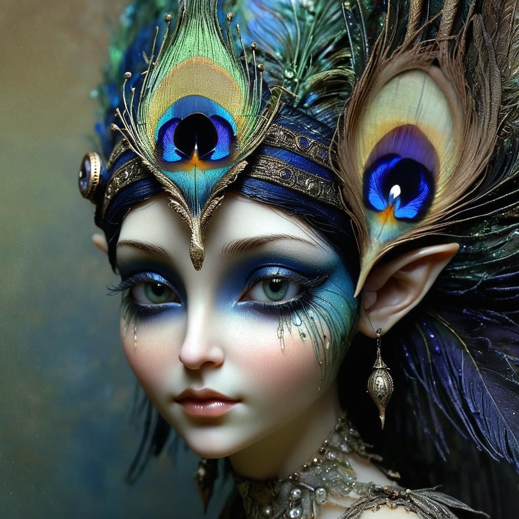 peacock elf fairy