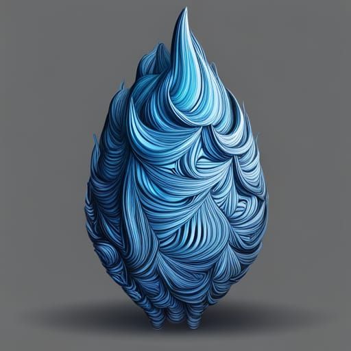 Abstract Vector Fractal with 3D Shading