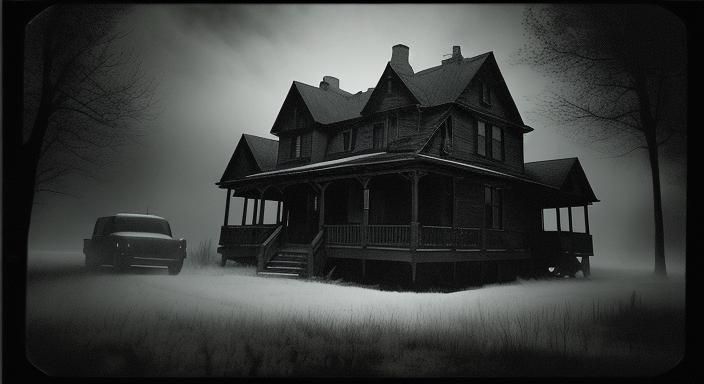 Villisca Ax Murder House: Moody Film Noir Crime Scene