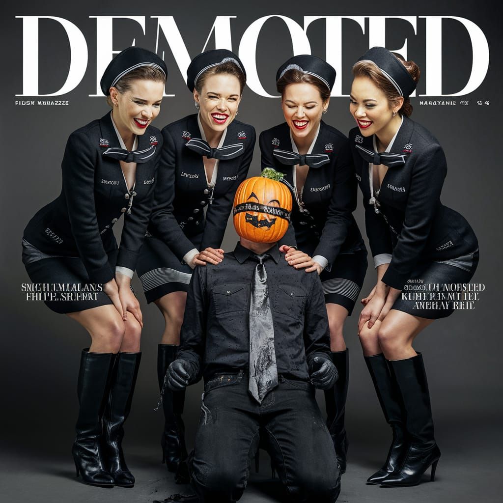 Glamorous Flight Attendants Mock Humiliated Man on Demoted M...