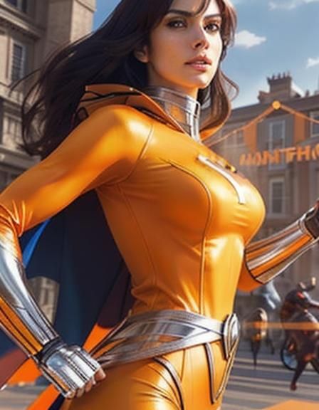 Speed Logo: Sci-Fi Woman in Bold Digital Art