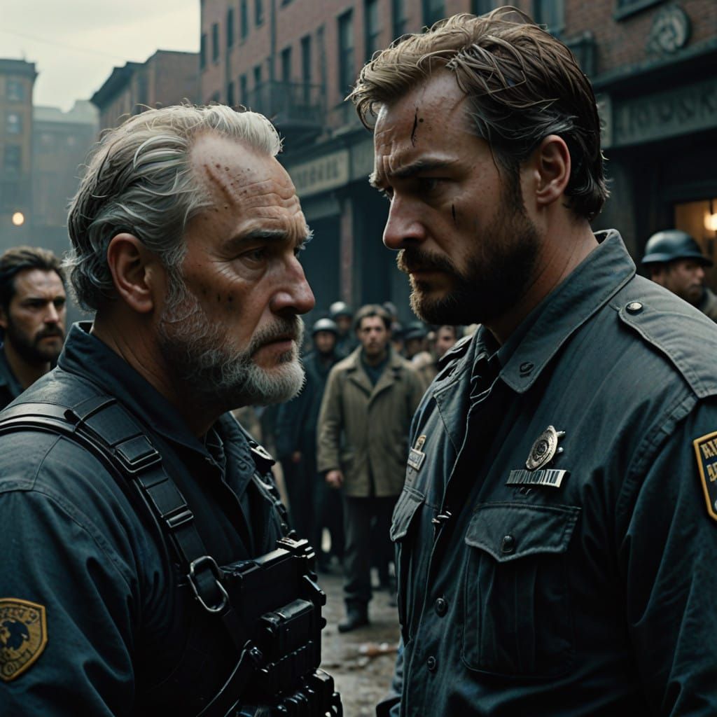 Tense Encounter: Elderly Man Body Search