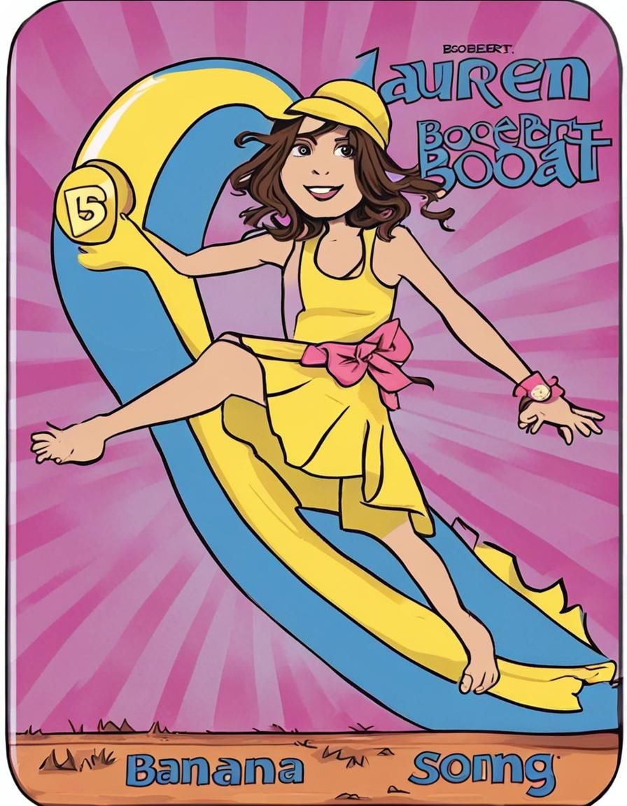 Cartoon Woman Dancing to Banana Boat Song