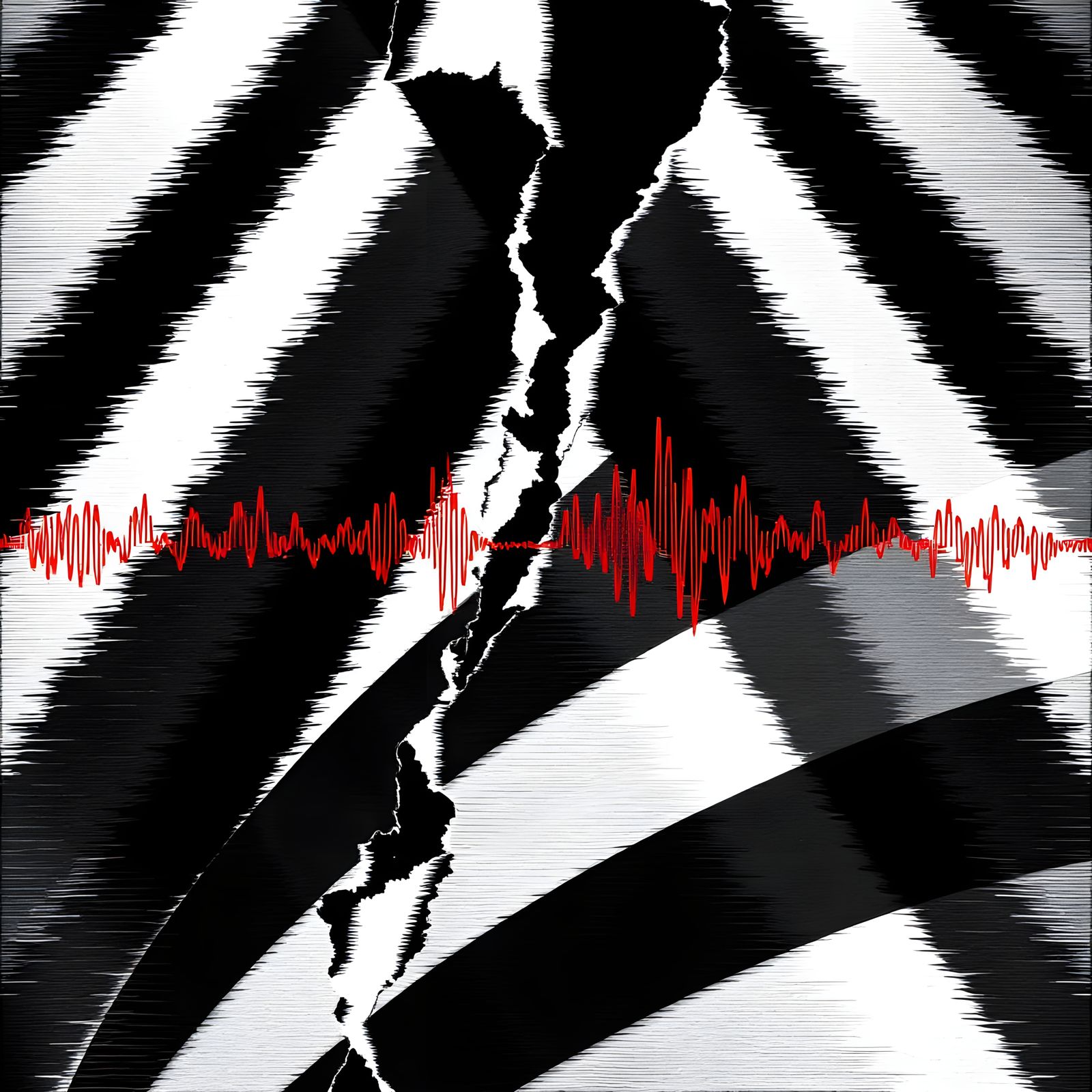 Cracked Continuum: Recursive Dissonance and Glitch Art