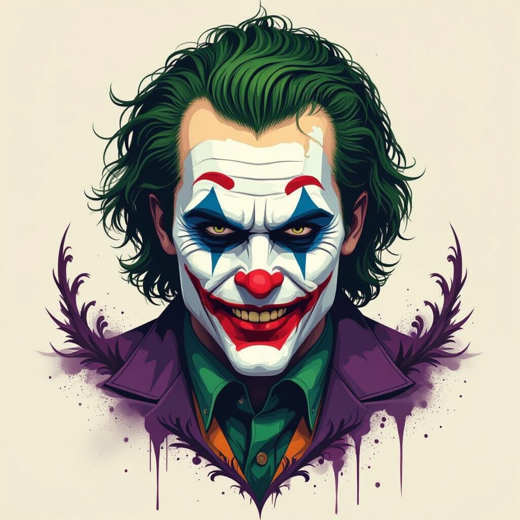 The Joker in Deep, Complementary Colors