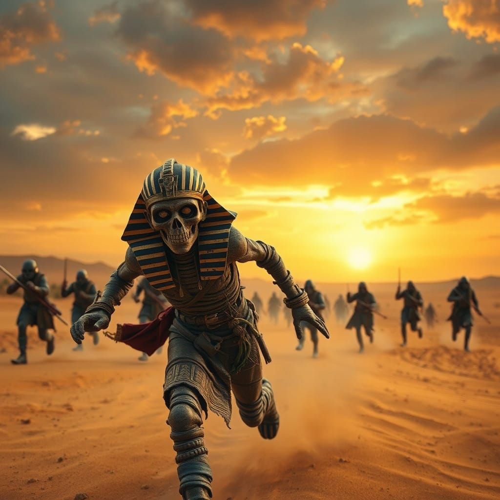 Egyptian Mummy Chased Across Desert Sands
