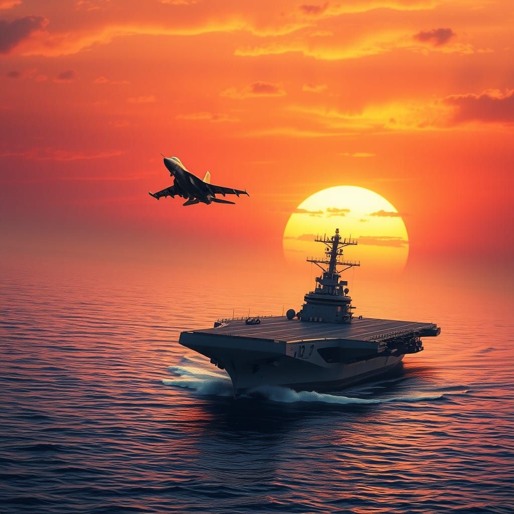 KF-21N Fighter Jet Soars Over Republic of Korea Navy Aircraf...