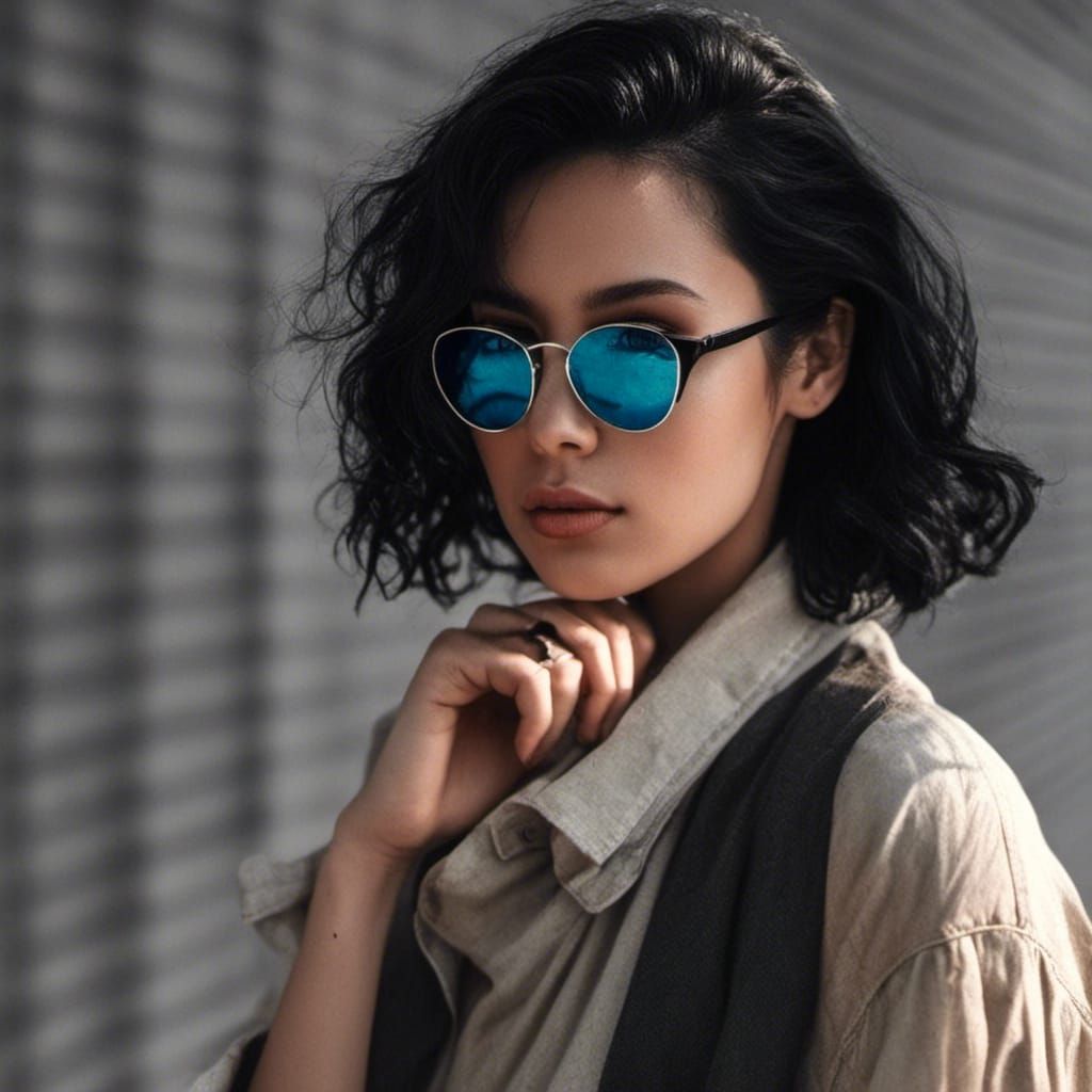 Cinematic Headshot of Woman with Sunglasses