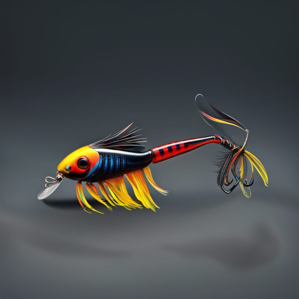 Detailed Fishing Lure for Alien Planet, Fantasy Art
