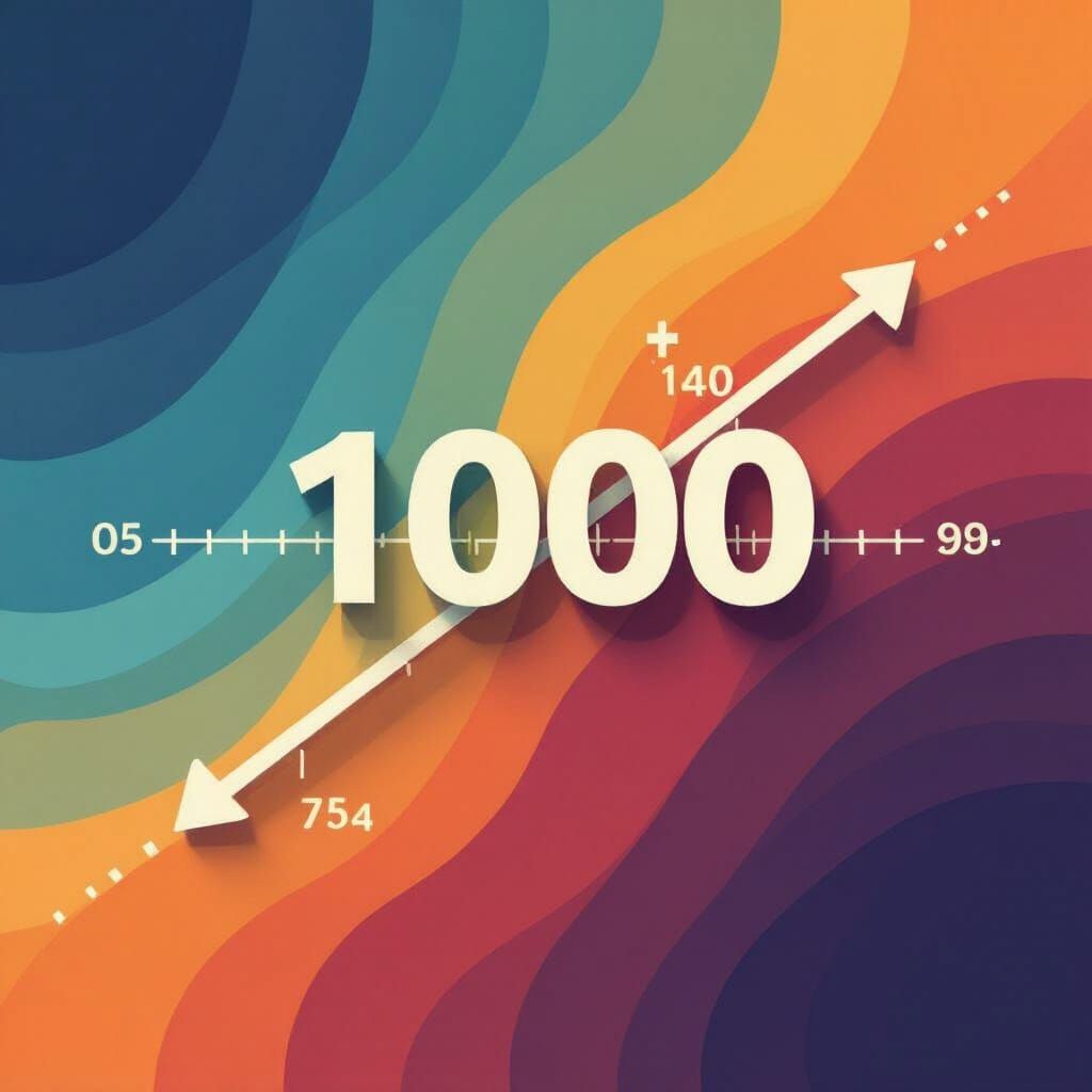 Ordering Natural Numbers 0 to 1000 Infographic