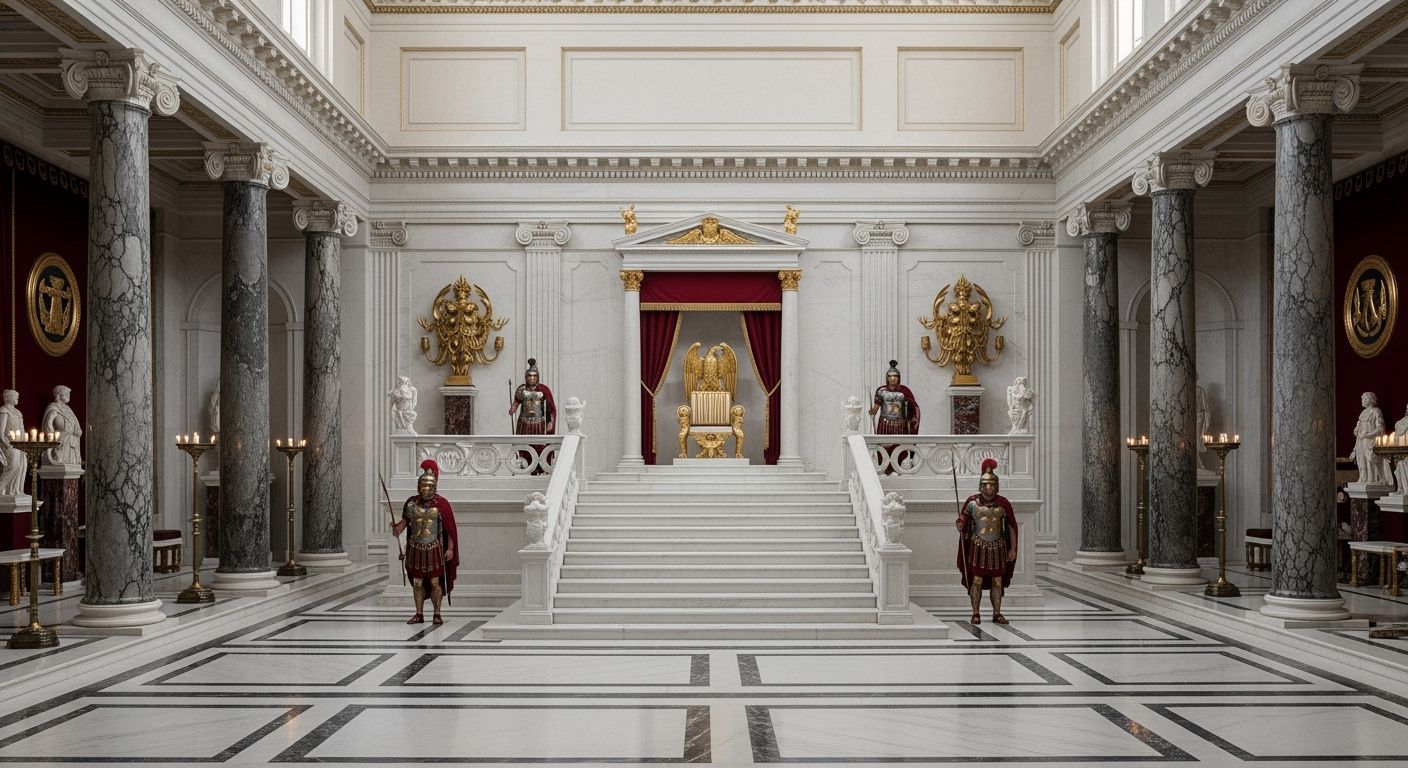 Imperial Palace Throne Room in Ancient Rome