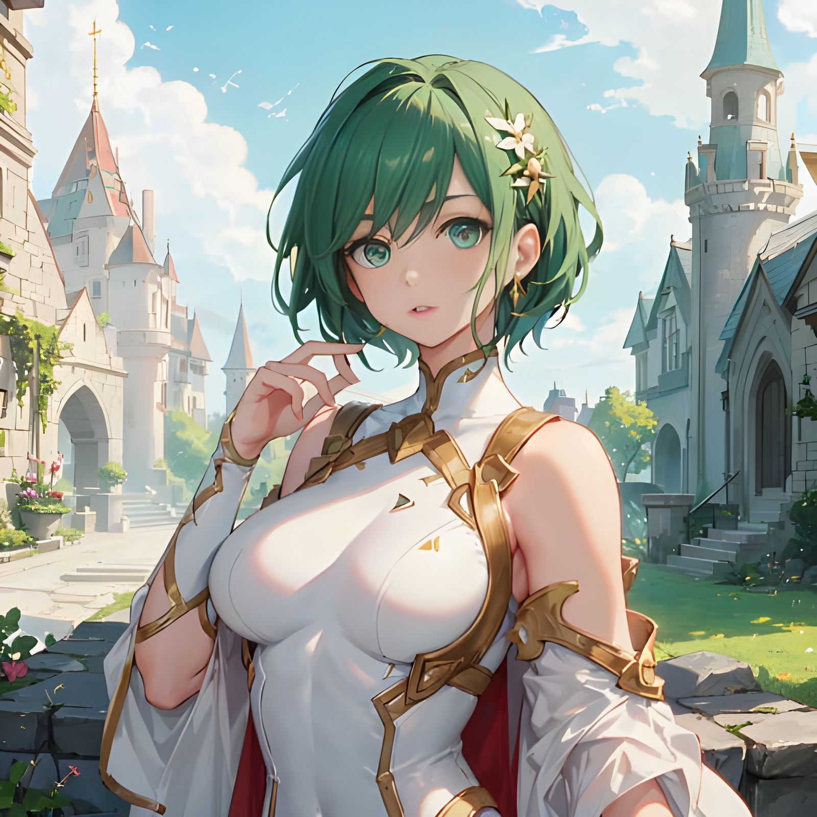 Anime Sky with Blue Cloudscape