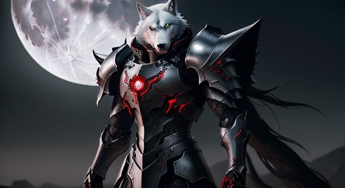 Buff White Wolf Warrior