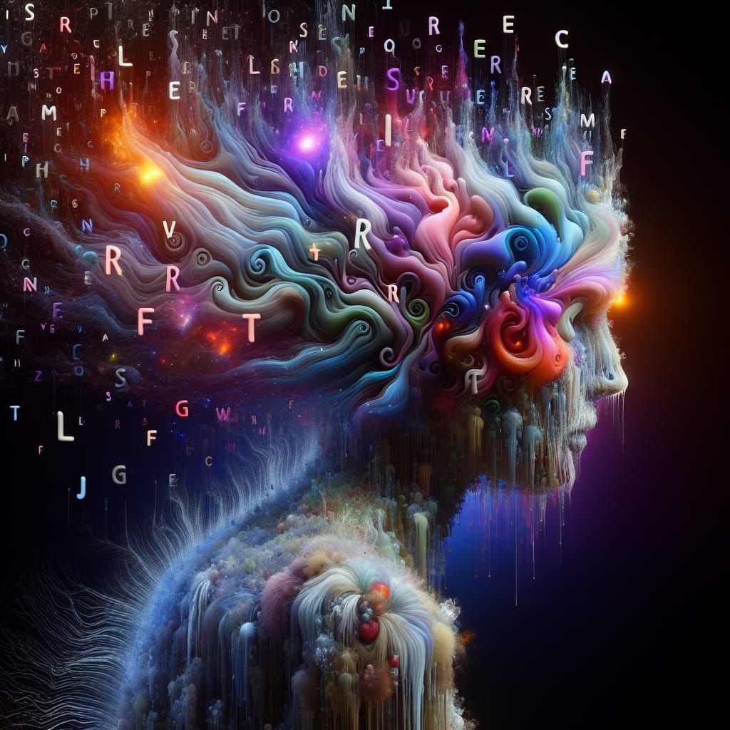 Ethereal Ghost Figure Emitting Words of Regret