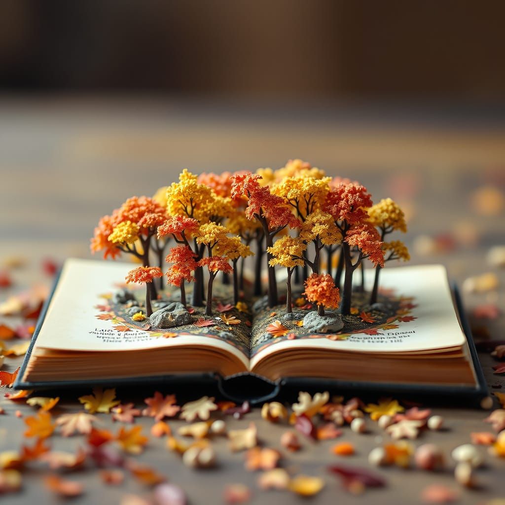 Autumn Forest Pop-Up Book Scene