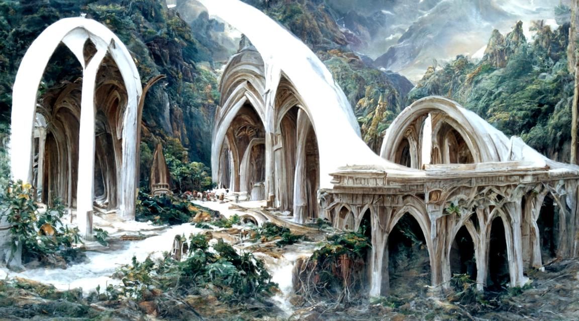 Epic Elvish Architecture in Marble Arches
