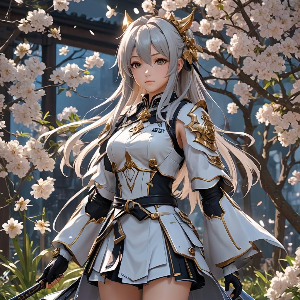 Detailed 3D Anime Art Inspired by WLOP