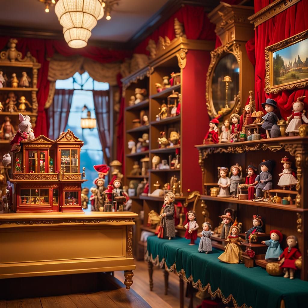 Enchanting Antique Toy Store in Fantasy Style