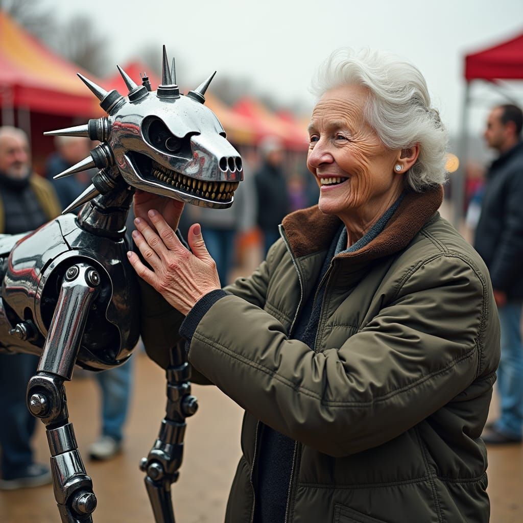 Terrifying Robot Dog at Cozy Family Fair