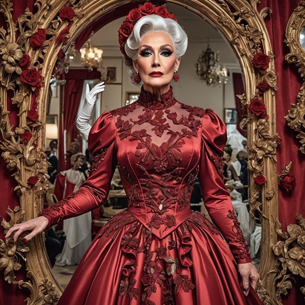 Satin Wonderland: Drag Queen in Couture Gowns