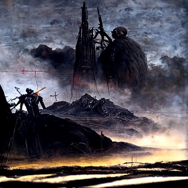 Dark Romantic Landscape Inspired by Dan Seagrave