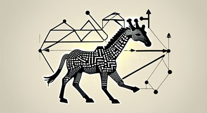 Giraffe Head Emerges From Circuit Board Concept Art