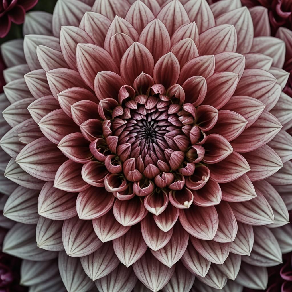Hyperrealistic Dahlia Flower Close-up in High Definition