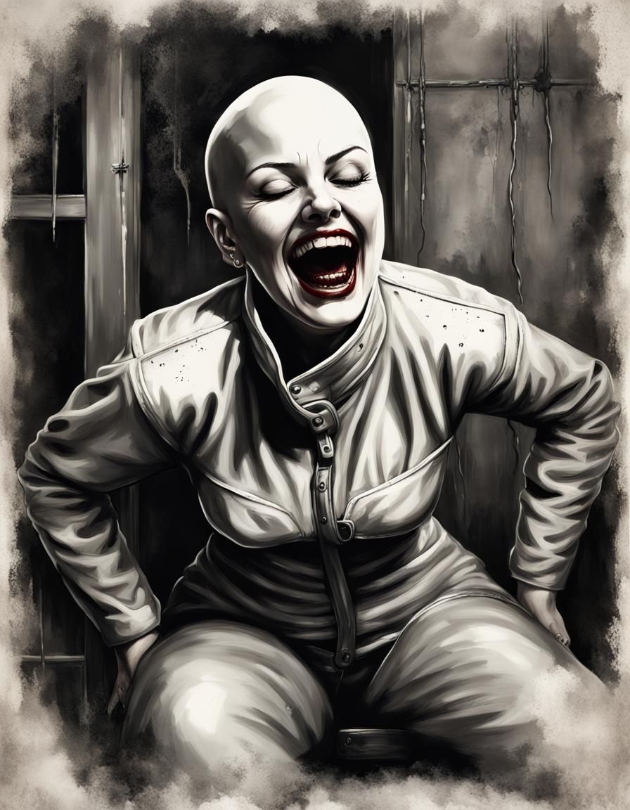 Vintage Horror Film Movie Poster of Madwoman