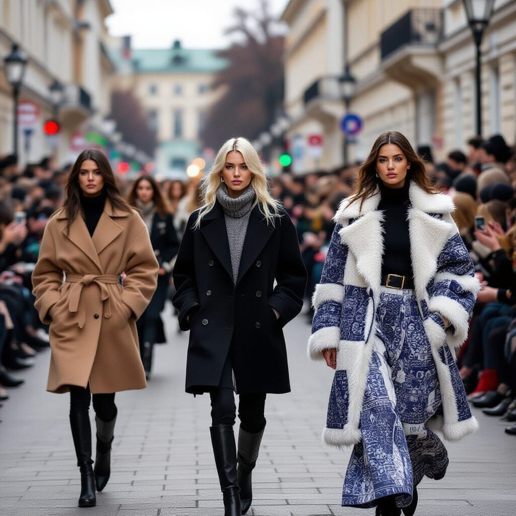 Woman on Beach with Wine in Realistic Style