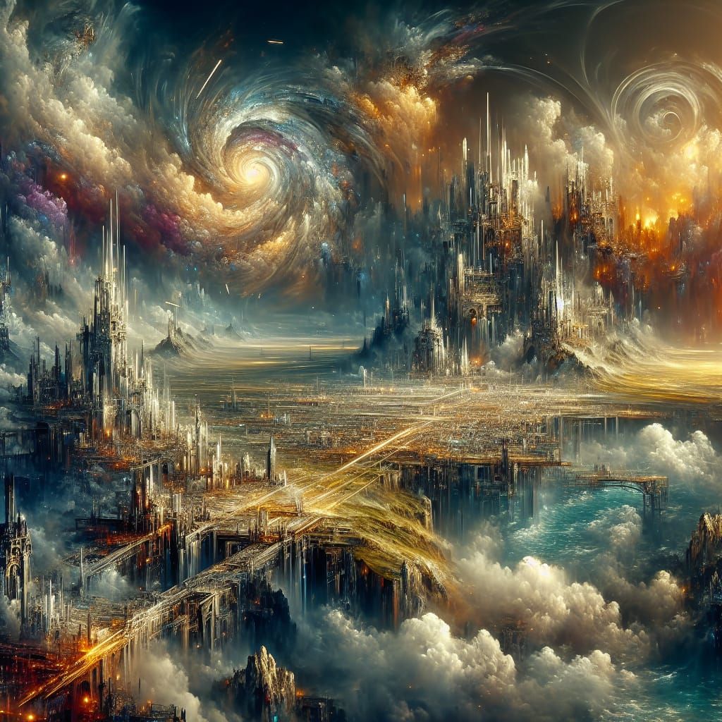 Epic Fantastical City in Digital Matte Painting