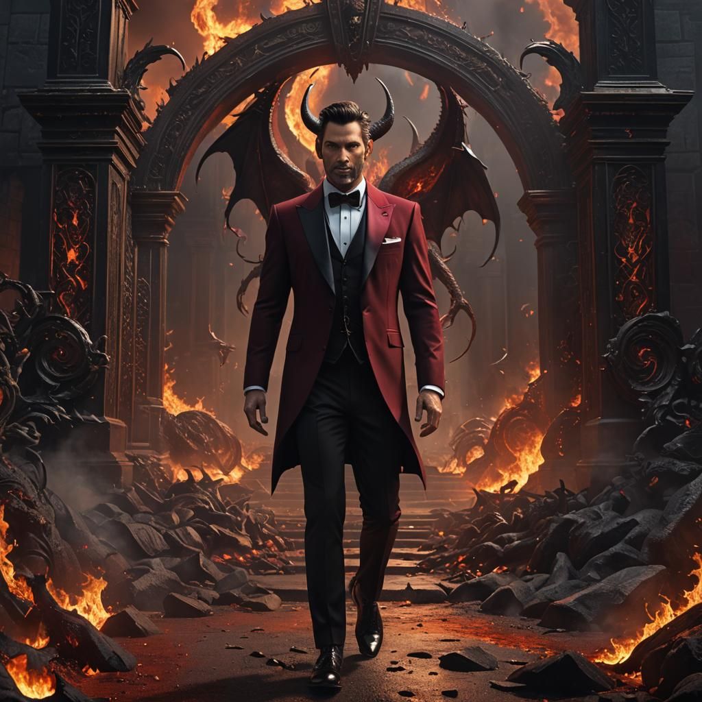 Lucifer in Tuxedo: Gates of Hell Concept Art