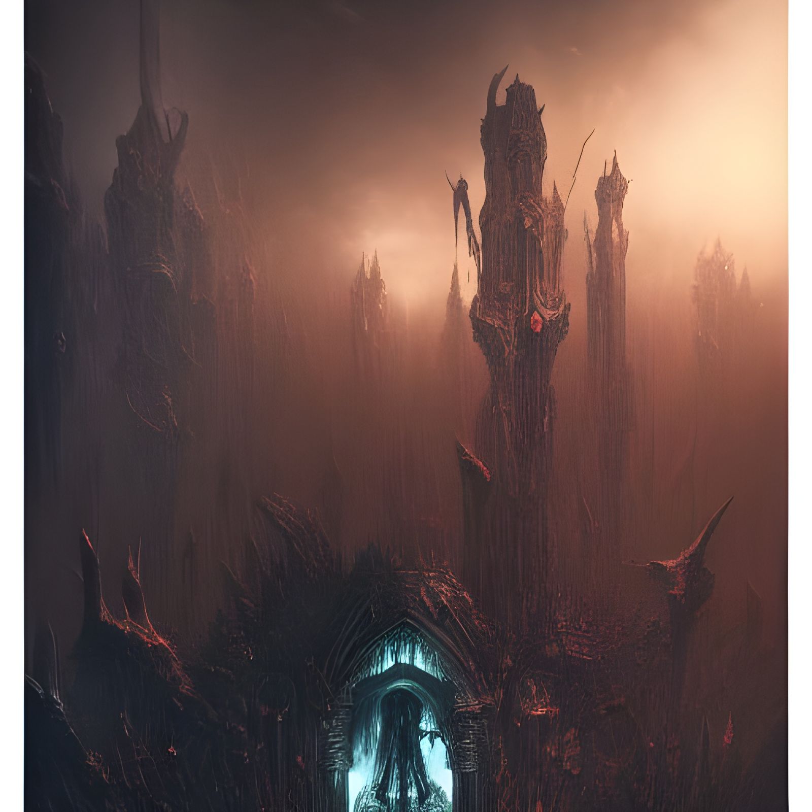 Cosmic Blood Consciousness in Dark Fantasy Style