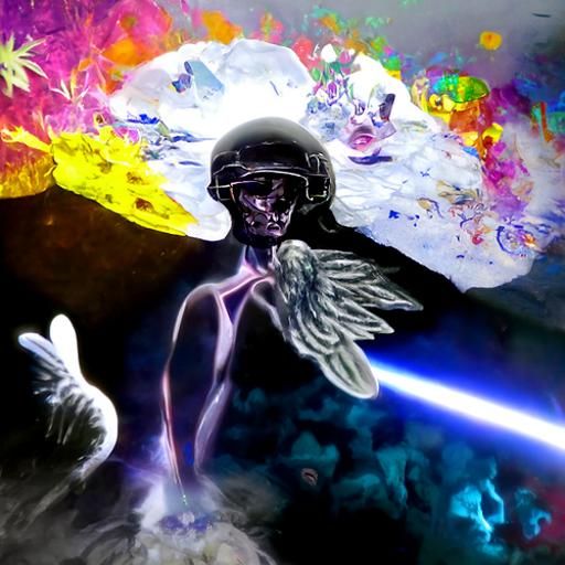 Astral Cosmic War of Angels Illustration
