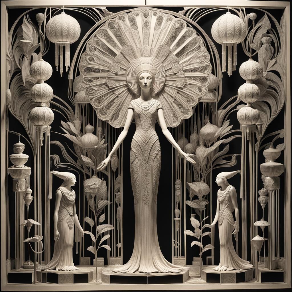 Visionary Art Deco with Volumetric Lighting