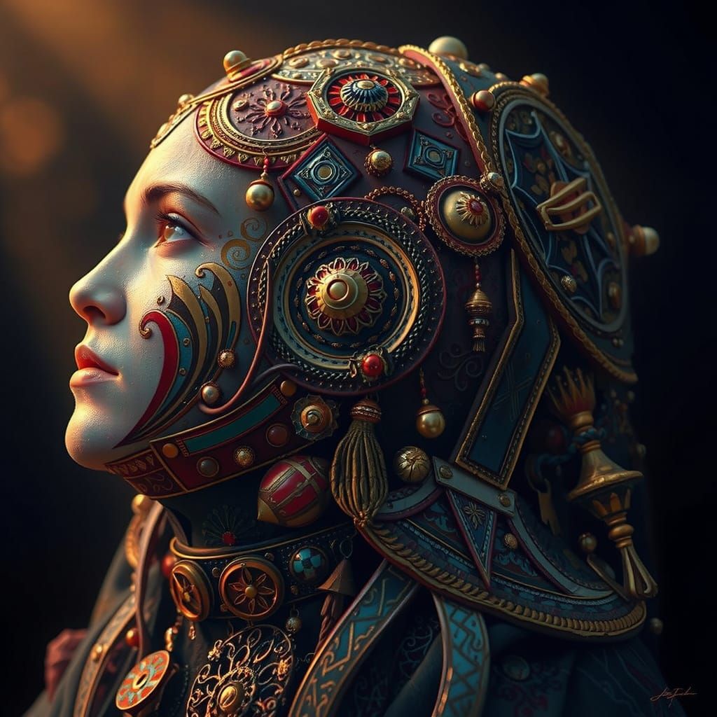 Masterpiece Painting of Beauty and Truth