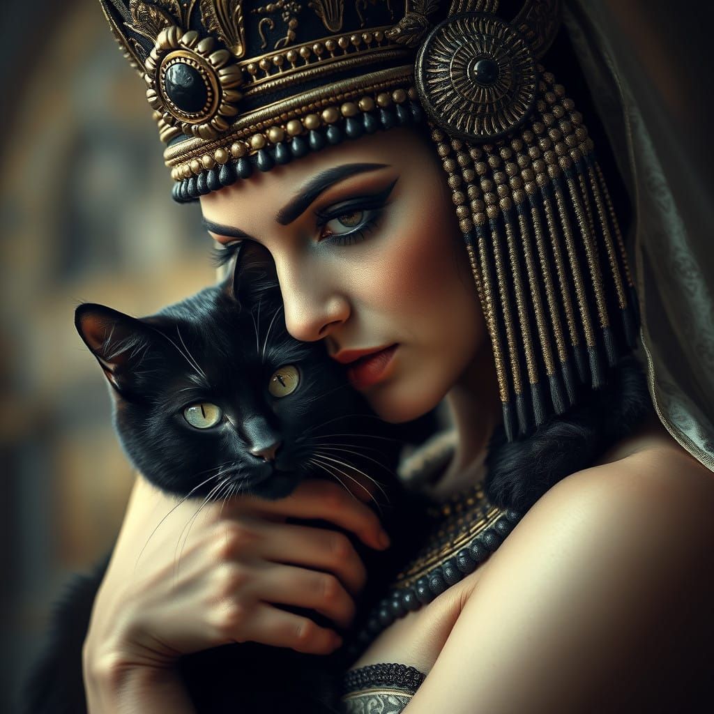 Cleopatra in Elegant, Moody Splendor