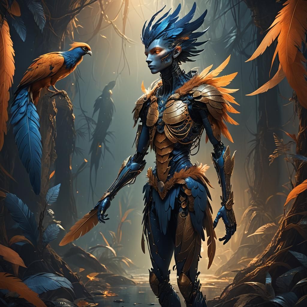 Mystical Harpy Concept Art in Trending Fantasy Style