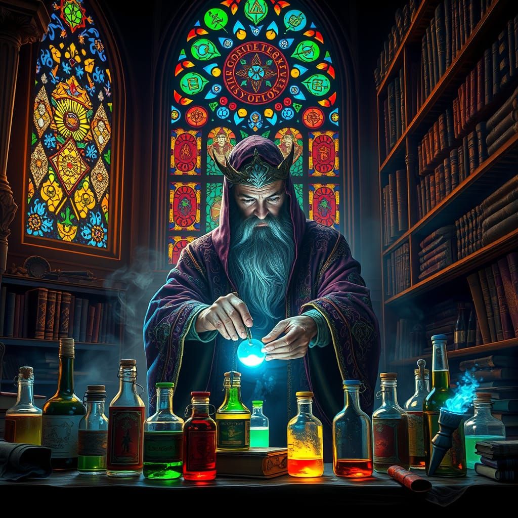 A  mystical wizard's room