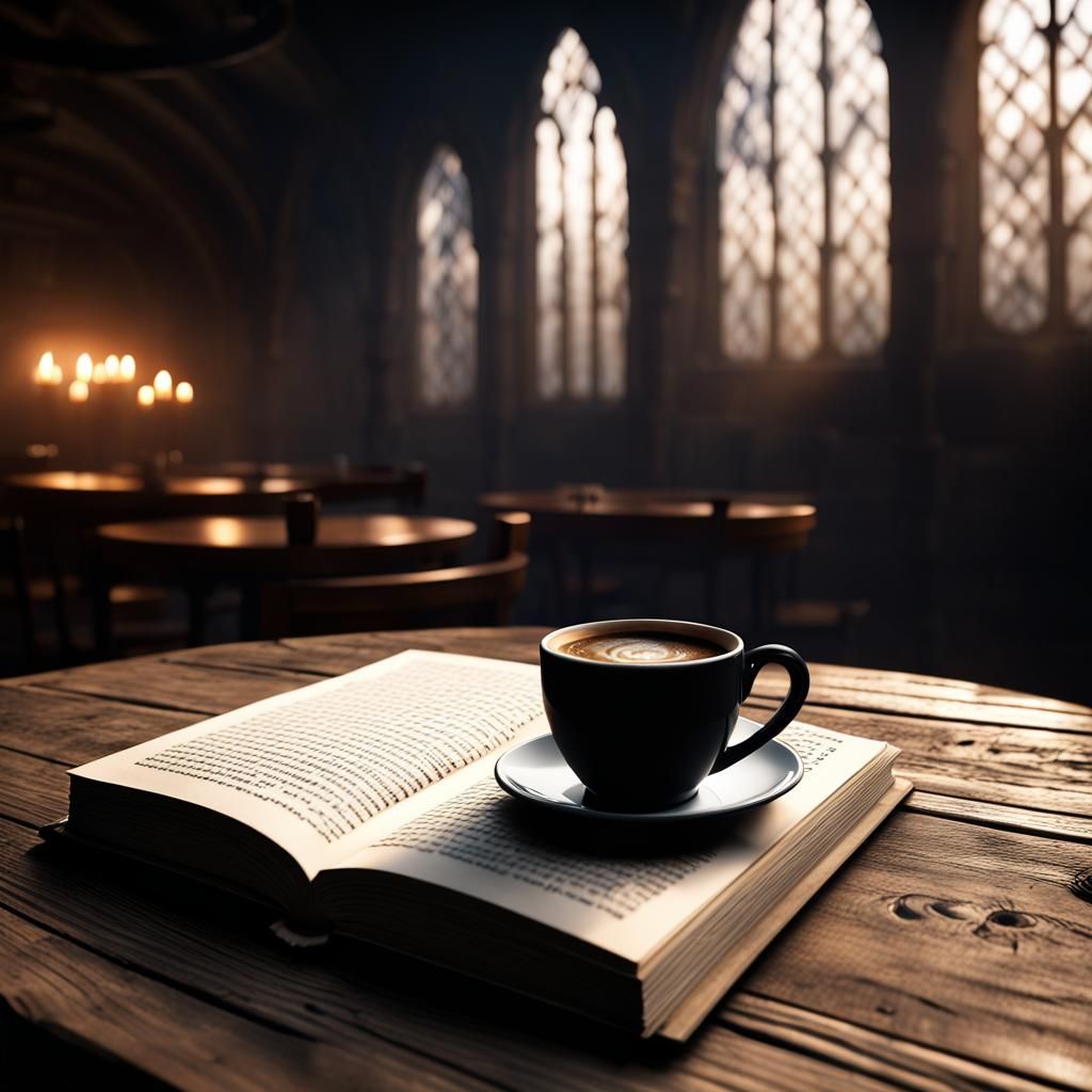 Coffee, Book, and Cathedral: 3D Game Cinematic