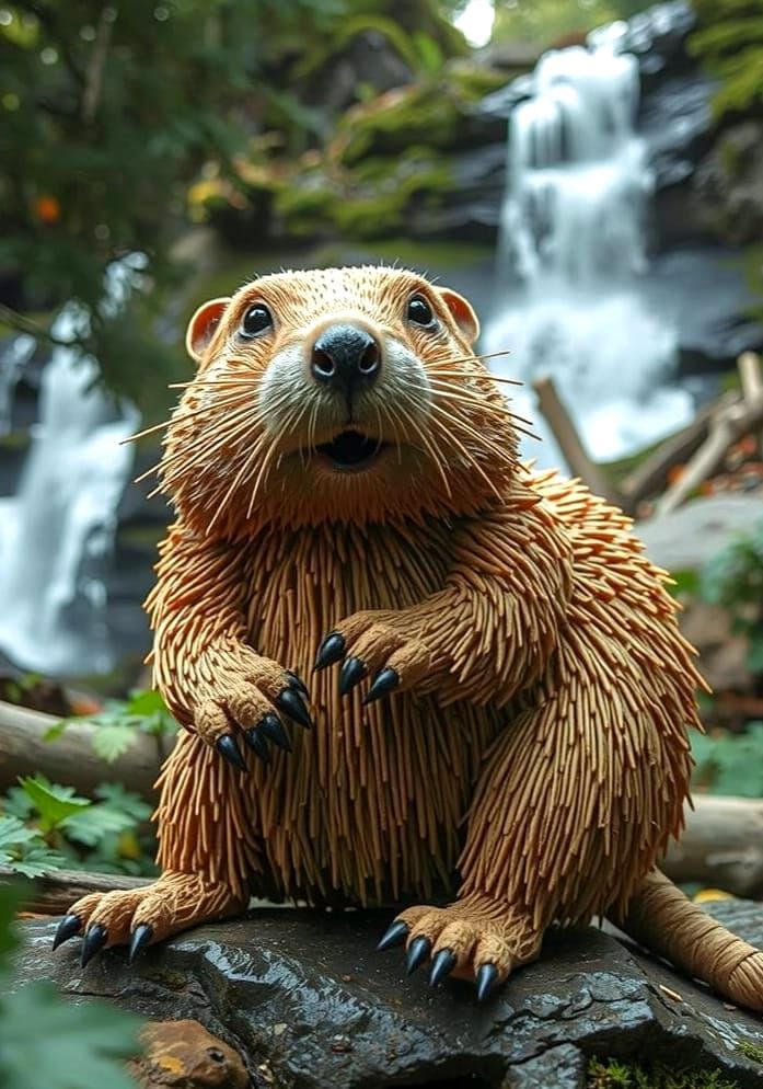 The Woodpick Beaver... also known as the "Toothpick Beaver"