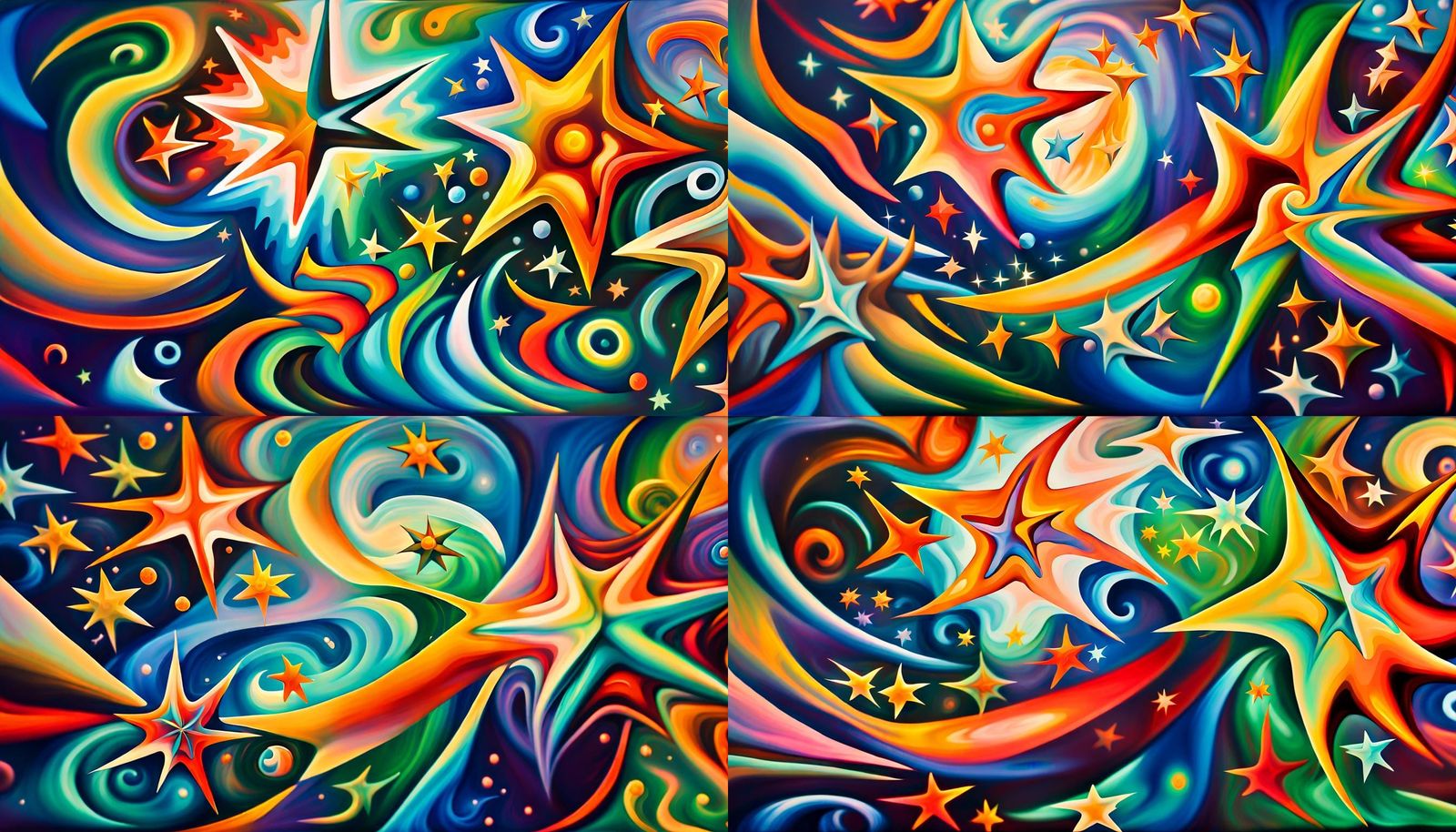 Iridescent Stars in Electromagnetic Plasma Maelstrom