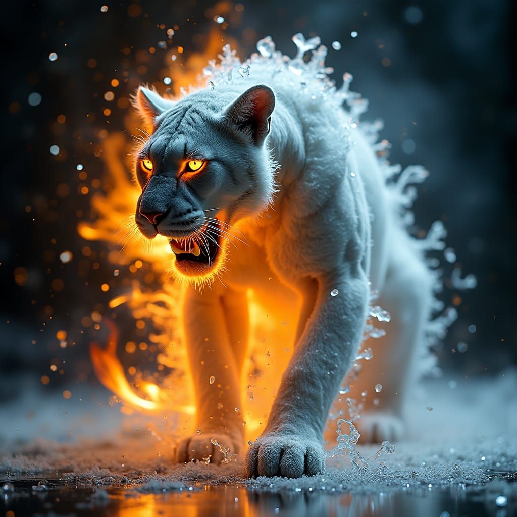Panther Transformation: Fire to Ice in High Resolution