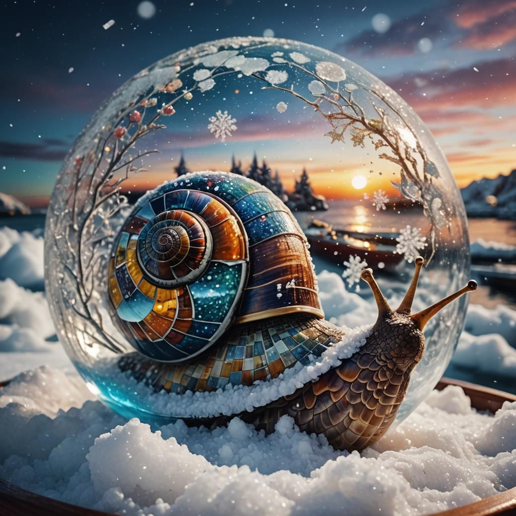 Snow Globe Snail