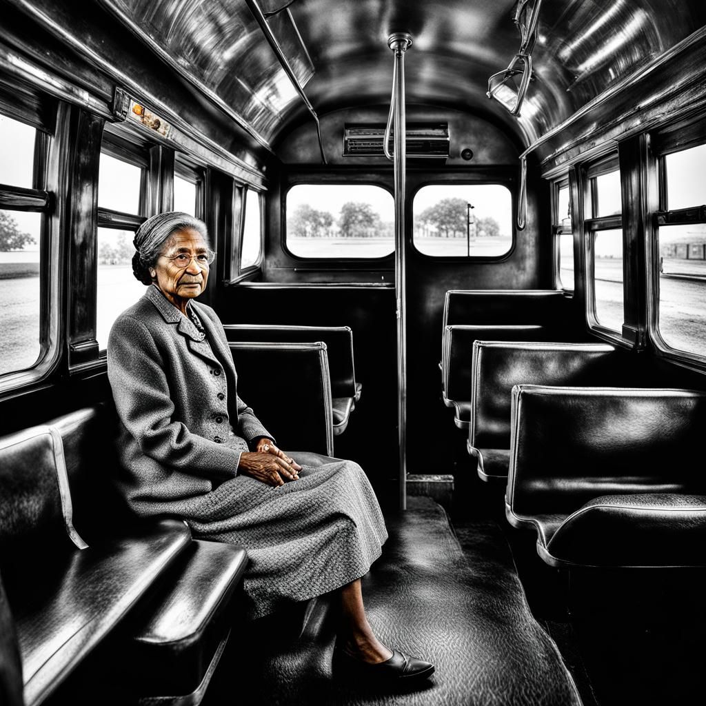Rosa Parks on the Bus, Hyperdetailed HDR Photo