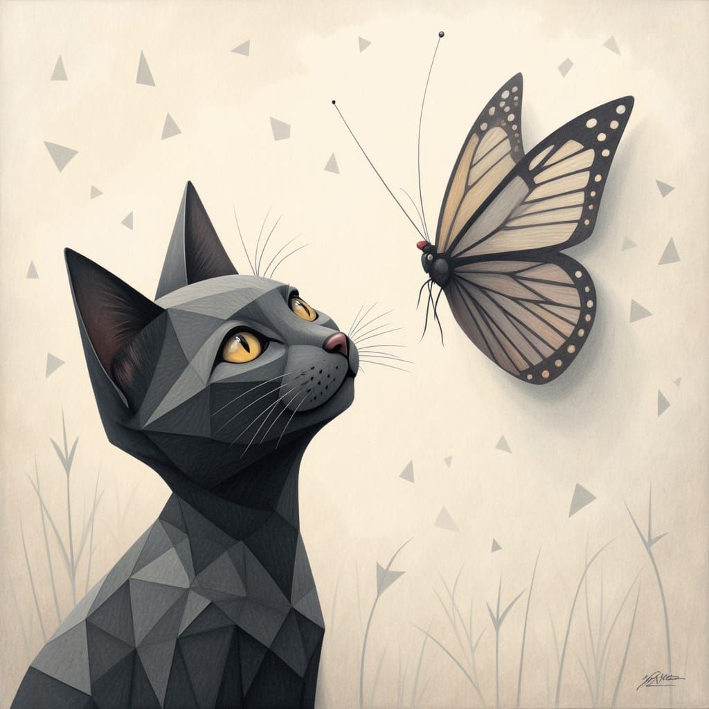 Cat <lora:Geometrika:1.0>